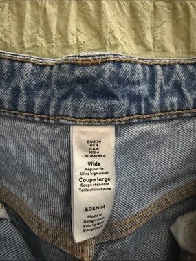 H&M Light Blue Wide Flare Jeans